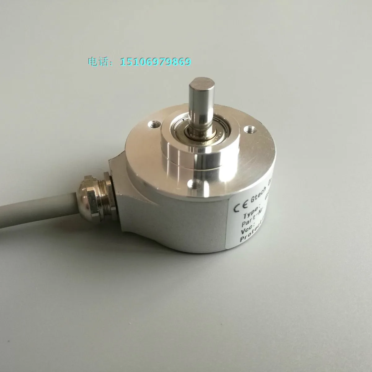 Ultrathin photoelectric rotating incremental encoder solid shaft 3806 height 21mm