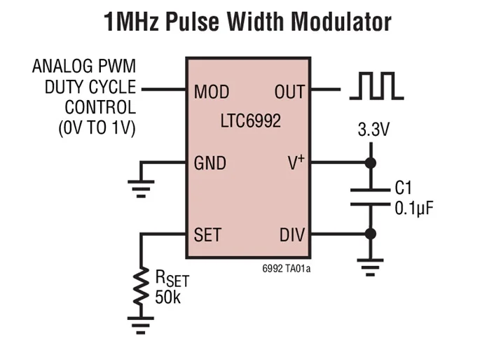 LTC6992 LTC6992CDCB-2 LTC6992IDCB-2 LTC6992HDCB-2 - TimerBlox: Voltage-Controlled Pulse Width Modulator (PWM)