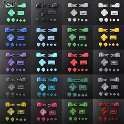 JCD Plastic Full Set Buttons For Gameboy GBA SP A B  L R Select Start Power On Off Volume Buttons D Pad key