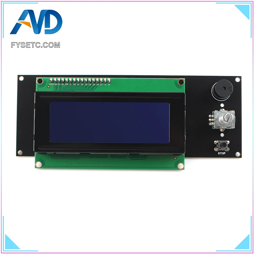 Free shipping 3D Printer Parts LCD Display 3D Printer Smart Controller Ramps 1.4 2004LCD Control