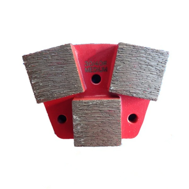 ASL46 Long Grinding Lifespan Blastrac Diamond Grinding Block ASL Trapezoid Concrete Polishing Pads with Three Square Segments