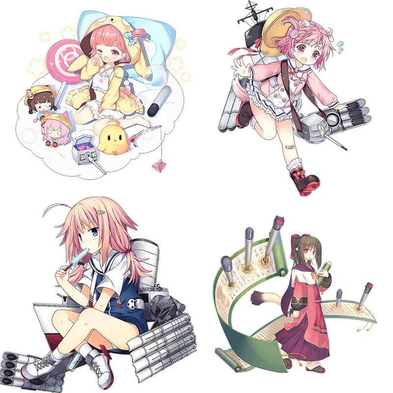 Three Ratels CYX15 Most complete Azur Lane MC CALL Anime sticker for car bike motorcycle laptop wall stickers for boys