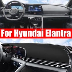 Dashboard Cover Avoid Light Pad Instrument Covers Mat Carpets For Hyundai Elantra CN7 2021 2022 2023 2024  Accessories