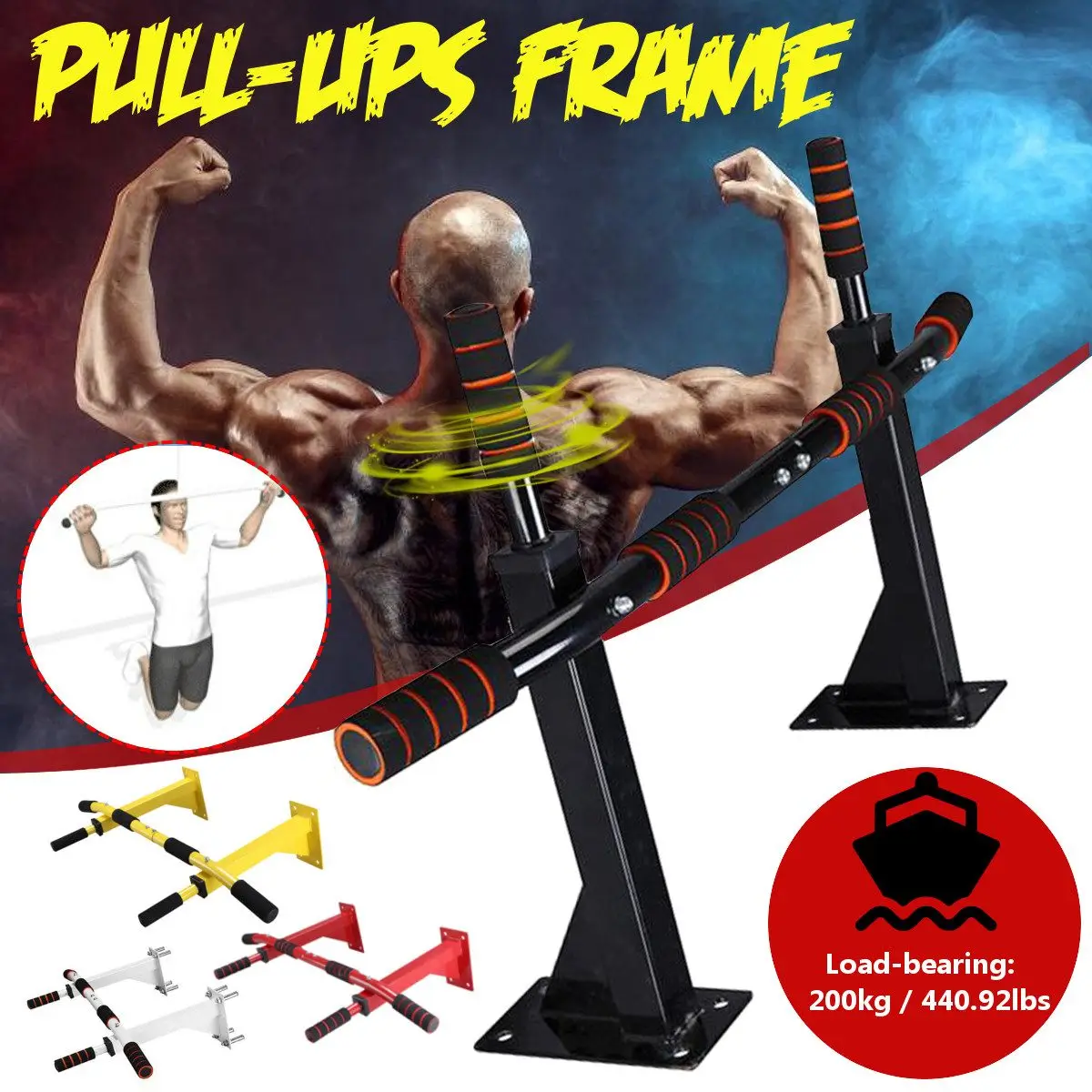 

Gymnastics Wall Horizontal Bar Indoor Pull Up Bar Home Gym Chin Up Bar Multiple Uses Pullup Bar Sport Exercise Fitness Equipment