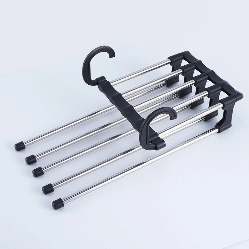 

5 in 1 Wardrobe Hanger Multi-Functional Clothes Hangers Pants Stainless Steel Magic Wardrobe Clothing Hangers For Clothes Rack