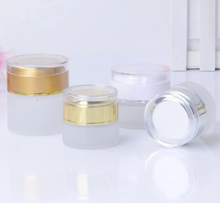 

20G frosted glass jar bottle eye day night cream essence moisturizer serum gel hyaluronic skin care cosmetic packing