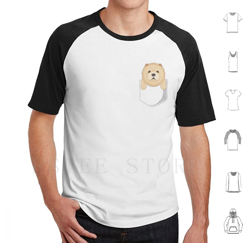 Camiseta de algodón con estampado de cachorro Chow Chow, para amantes de los perros, rescate de cachorros, mascotas, animales, adopción, ladridos, cola que se mueve, perro