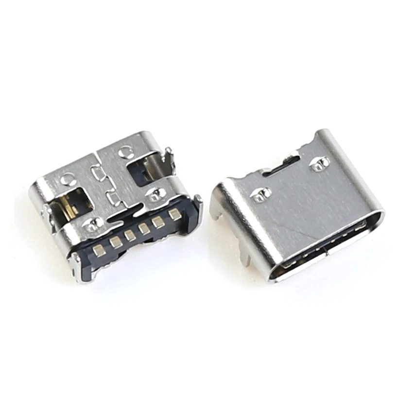 10PCS Micro USB 3.1 Type C Jack 2 4 6 14 16 Pin SMD SMT Female Socket Connector For JBL Lenovo Mobile Phone Charging Port