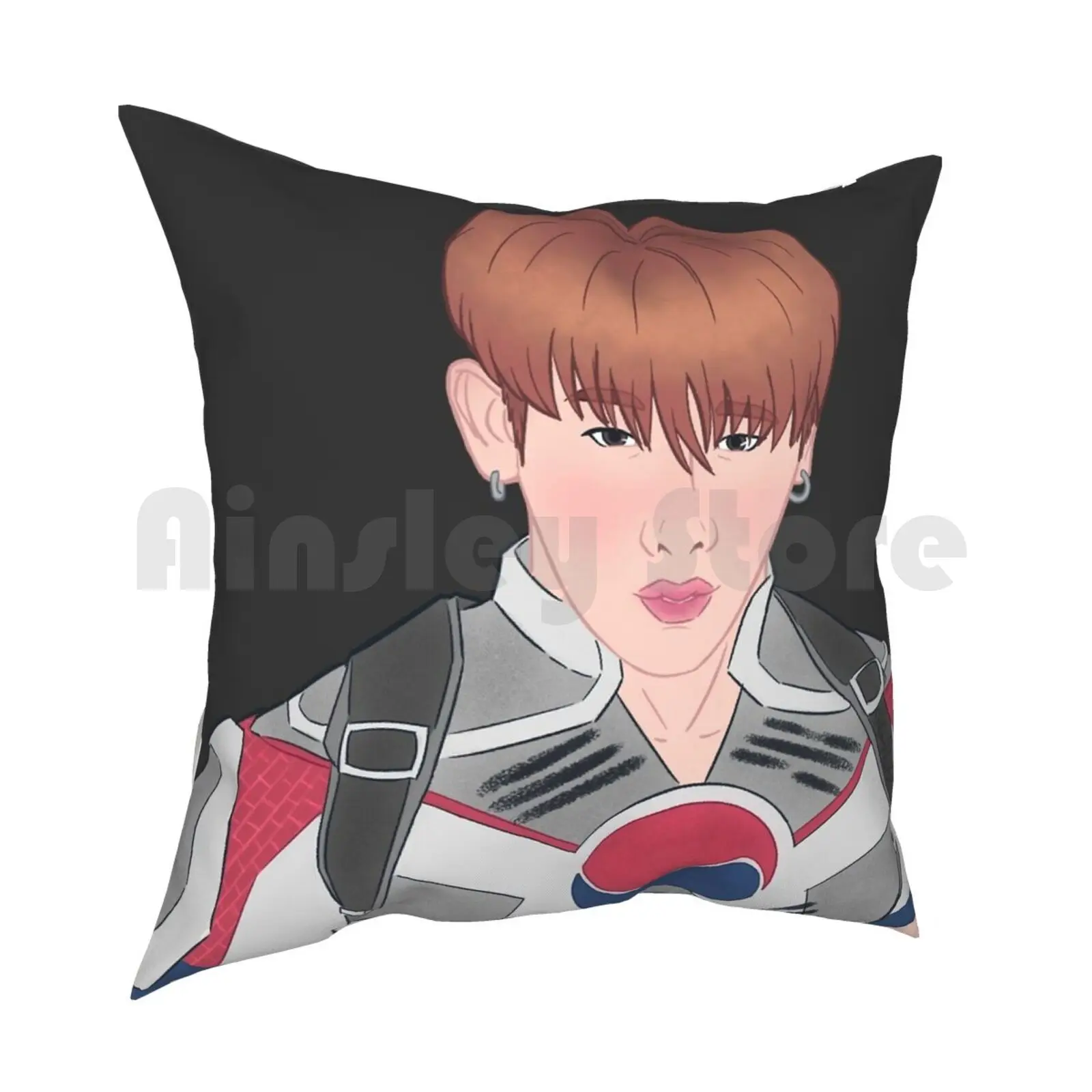 Monsta X Wonho-Kaptain Korea Pillow Case Printed Home Soft Throw Pillow Monsta X Wonho Monsta X Wonho Monsta X Superhero