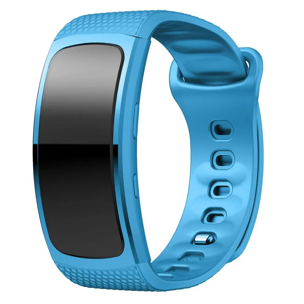 Wrist band For Samsung Gear Fit 2 Pro Replacement Band With Metal Buckle Soft Silicone Watchband For Samsung Fit2 SM-R360 Strap