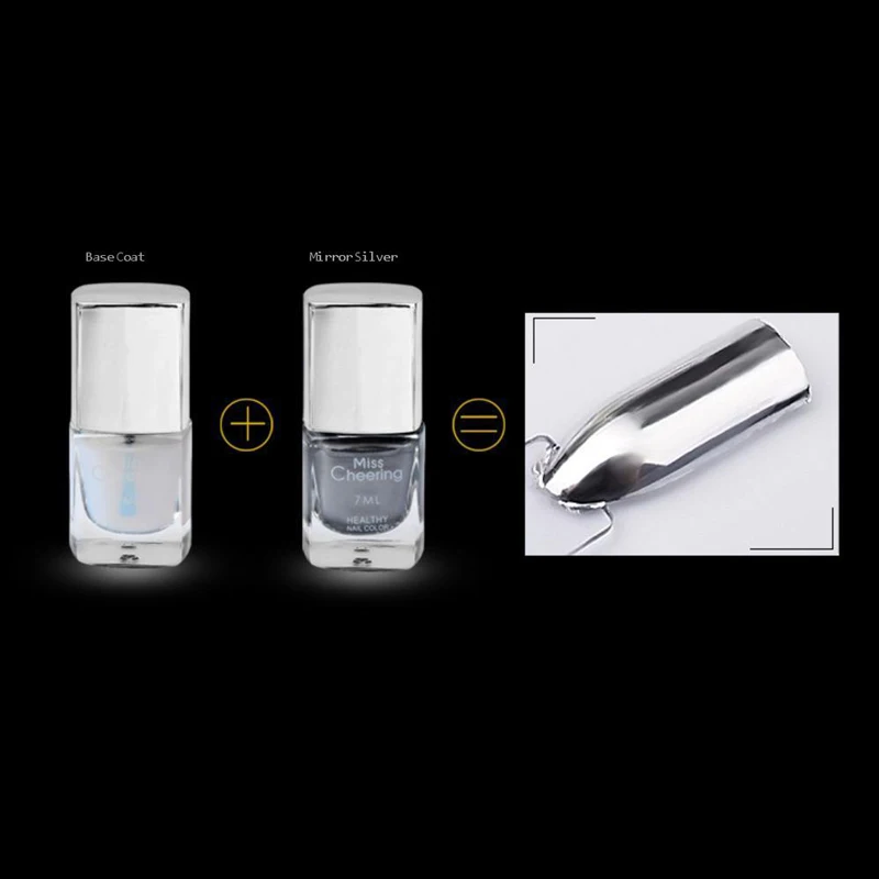 7ml Capacity Silver Plating Effect Fashionable And Shining Metal Mirror UV Gel Nail Polish Soak Off LED Varnish Art Manicure