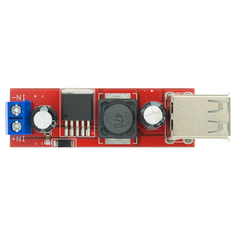 DC 6V-40V To 5V 3A Double USB Charge DC-DC Step-down Converter Module For Vehicle Charger LM2596 Dual USB