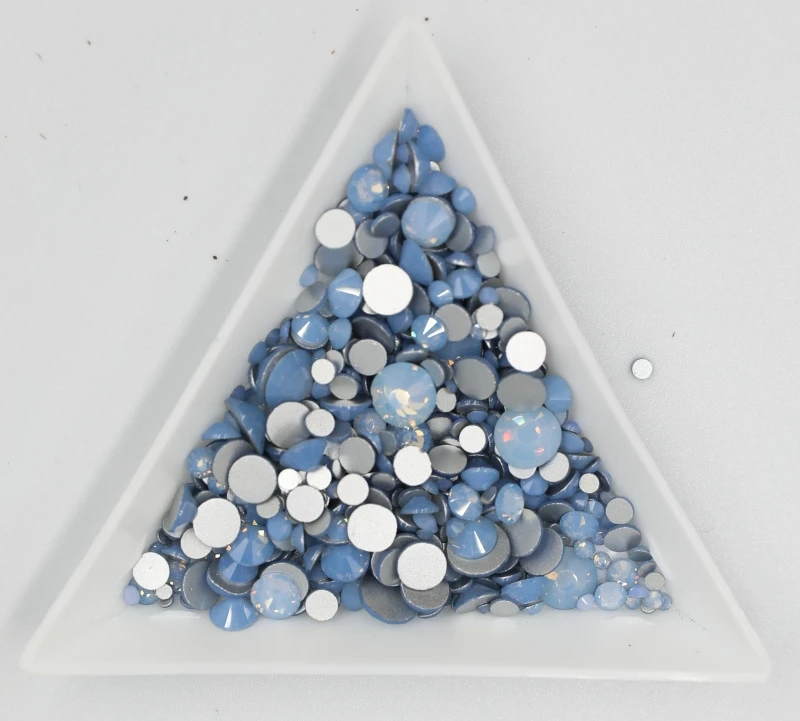 

Blue Opal Glass 3D Nail Art Rhinestones ss3 ss4 ss5 ss6 ss8 ss10 ss12 ss16 ss20 ss30 ss34 Crystal Nail Art Rhinestones