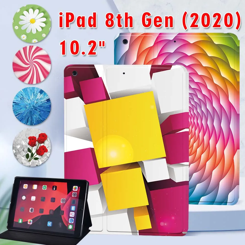 

Case for Apple IPad 8th Generation 2020 10.2 Inch PU Leather Tablet Cover for A2270 A2428 A2429 A2430