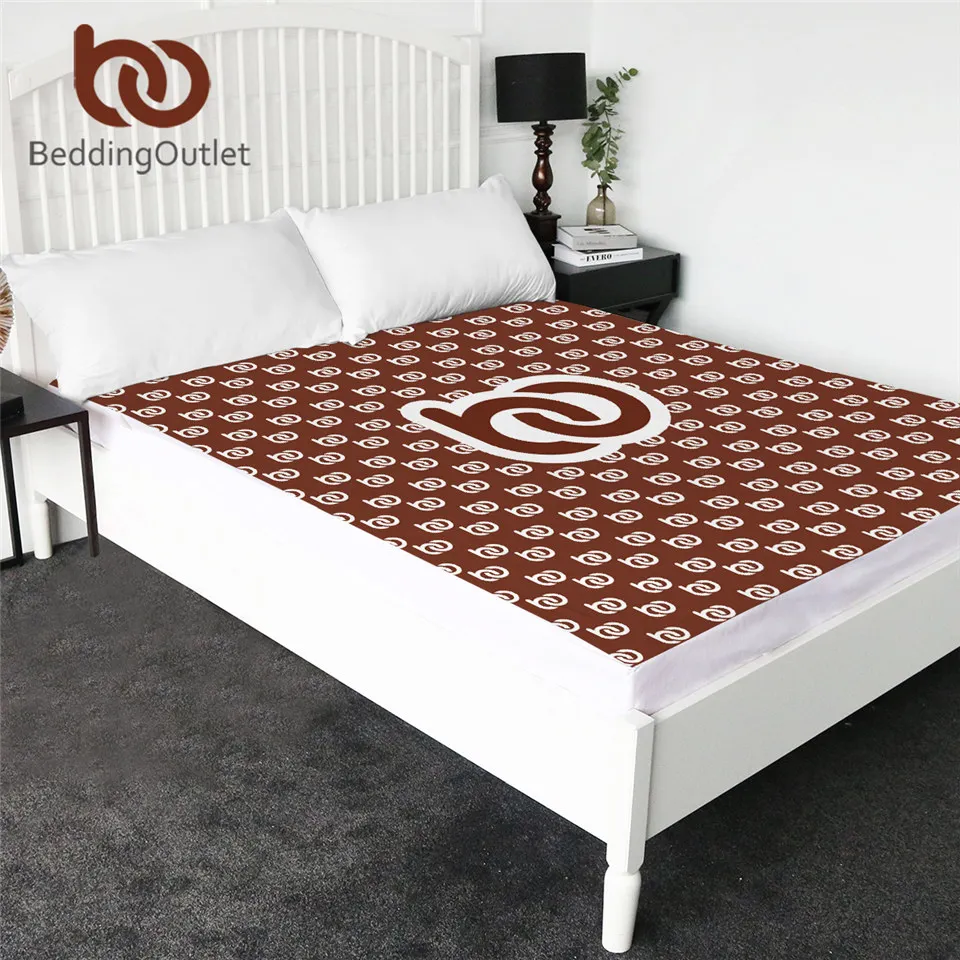 

BeddingOutlet Customized Bed Sheet Print on Demand Microfiber Fitted Sheet Queen Custom Made Mattress Cover DIY Bedding 1-Piece