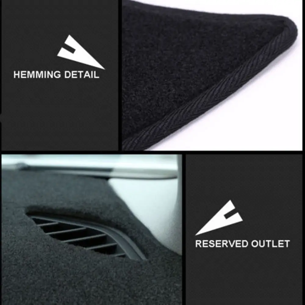 Car Dashboard Cover Mat Pad For Honda Fit Jazz 2009 2010 2011 2012 2013 Dashmat Sun Visor Dash Board Cushion Carpet Accessories