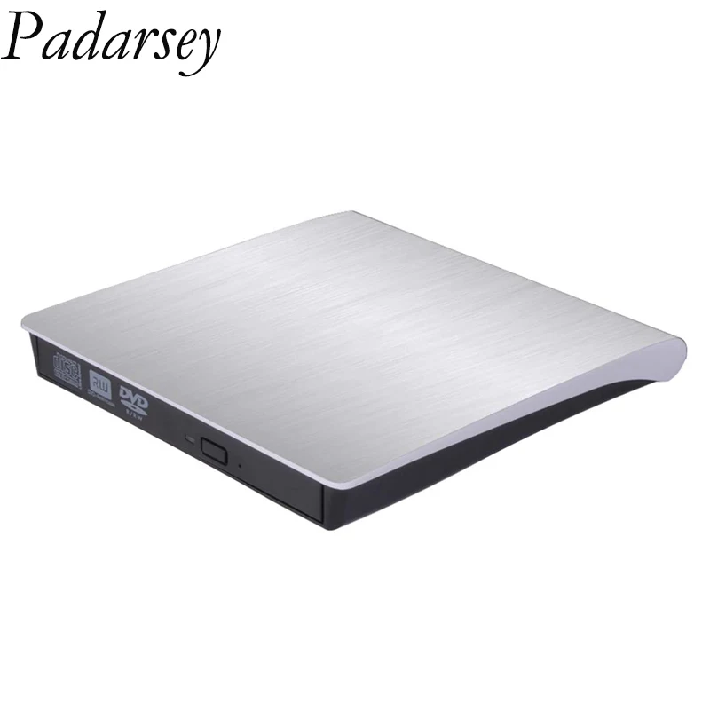 

Внешний DVD-CD-привод Padarsey для ноутбука, USB 3,0, DVD-RW Player, CD-привод для компьютера Mac, ноутбука, настольного ПК, Windows 7/8/10