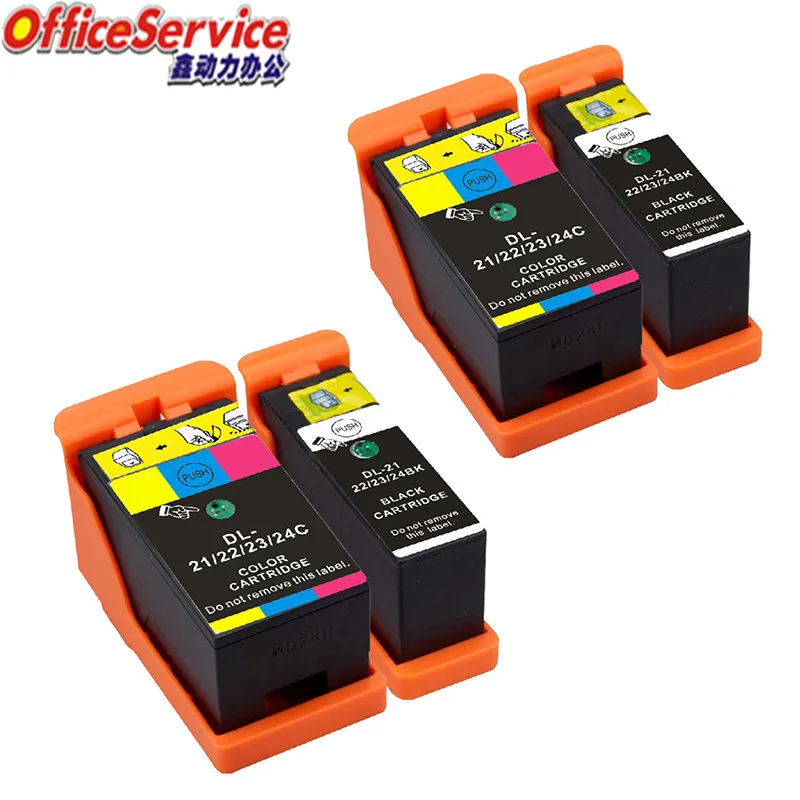 

Ink Cartridges Compatible For Dell 21/22/23/24 ,use for V313 V313W V515W P513W P713W V715W inkjet printer