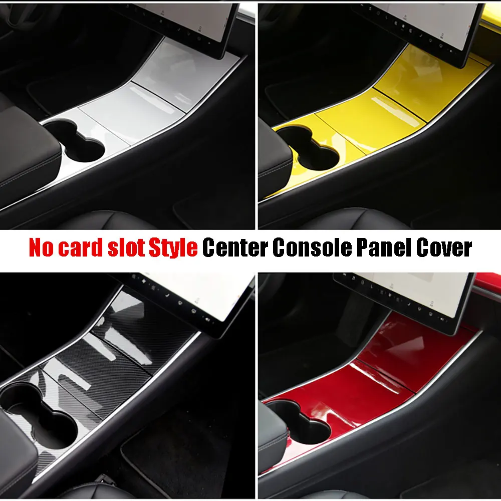 For Tesla Model 3 2017-2020 Car Interior  ABS Central Control Panel Cover Trim 1Set