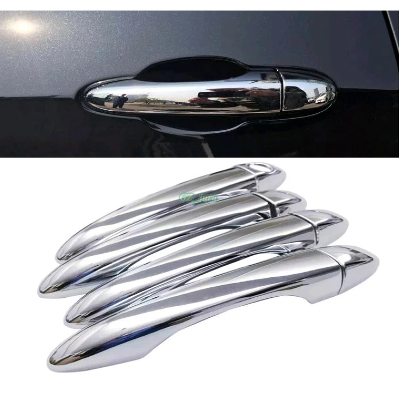 

Car styling For Jeep Compass 2017 2018 Outer Side Door Handles Cover Trim Chrome ABS 8pcs