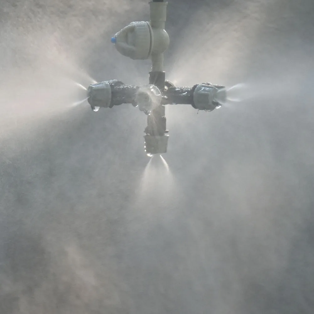 Hanging Cross Multi-misting Nozzle Mist Sprinkler Anti Drip Misting Nozzle With Barbed Threaded Connector 1set