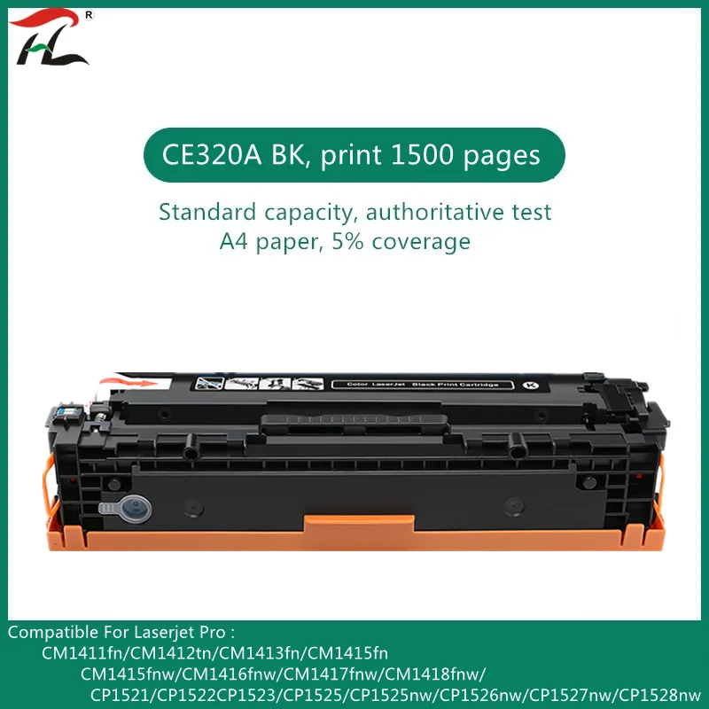 

YI LE CAI compatible 128A toner cartridge 320a ce320 CE320A CE321A CE322A CE323A for HP LaserJet CP1525n/CP1525nw;Pro CM1415