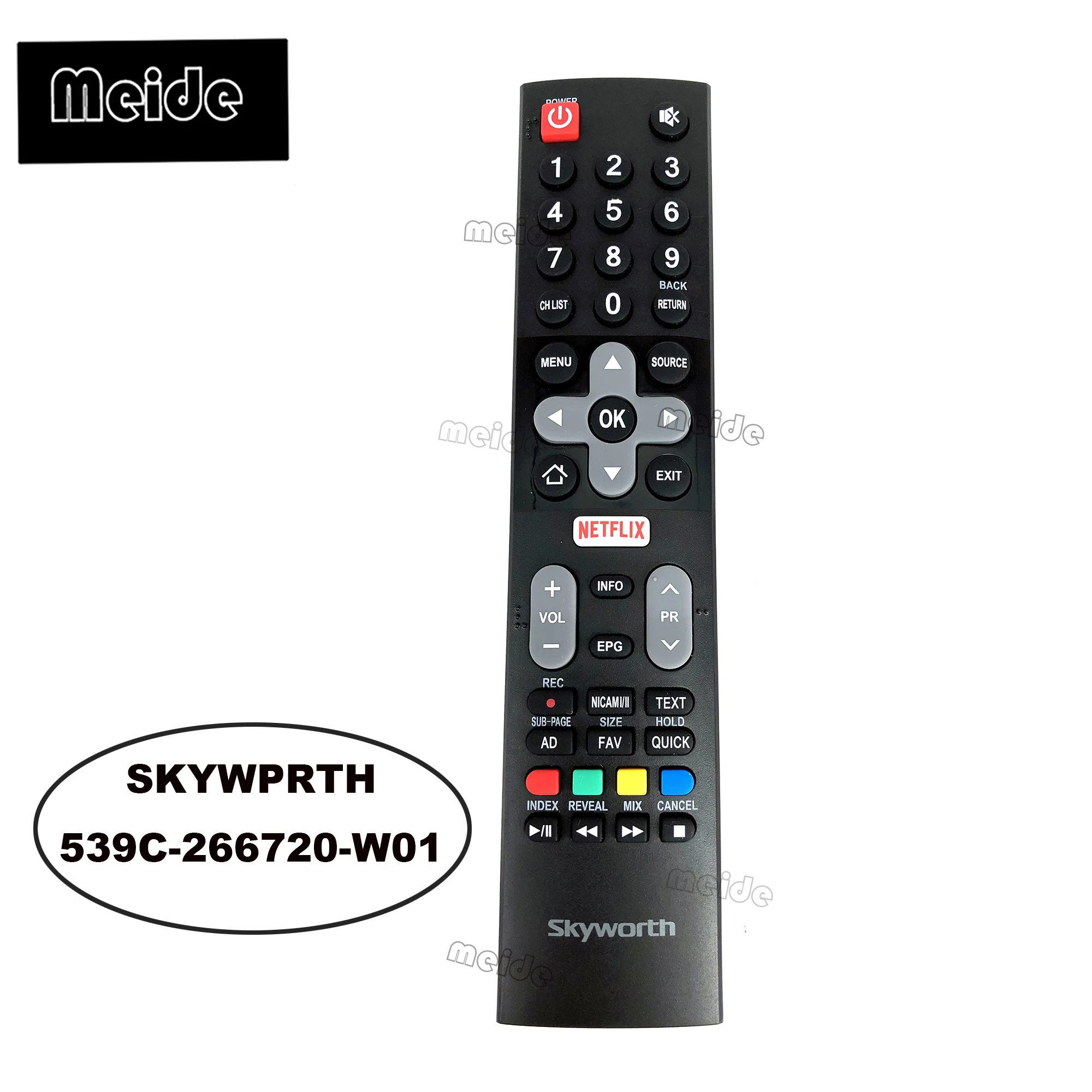 

NEW Original for skyworth LCD TV Remote control 539C-266720-W010 with Netflix Fernbedienung