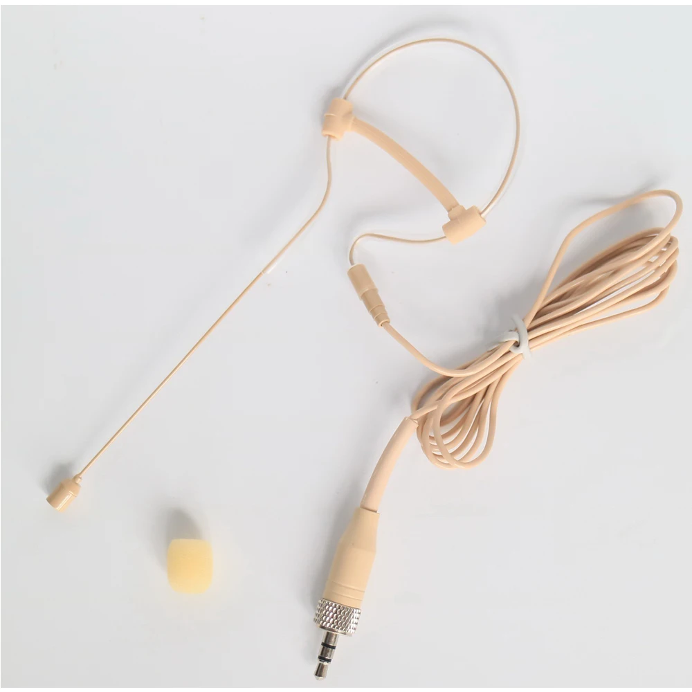 

Popular Cream Single Earset Headset Microphone For Sennheiser G2 G3 G4 Wireless Mics BodyPack System 2 Comfortable Design