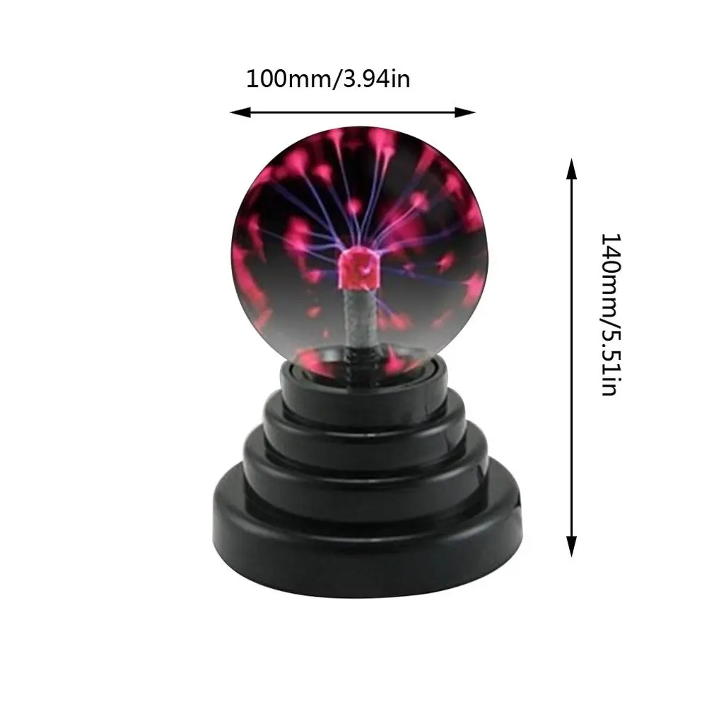 USB Electrostatic Sphere Light, Magic Crystal Lamp, Desktop Lightning, Touch Sensitive Lights, Festa de Natal, 2019