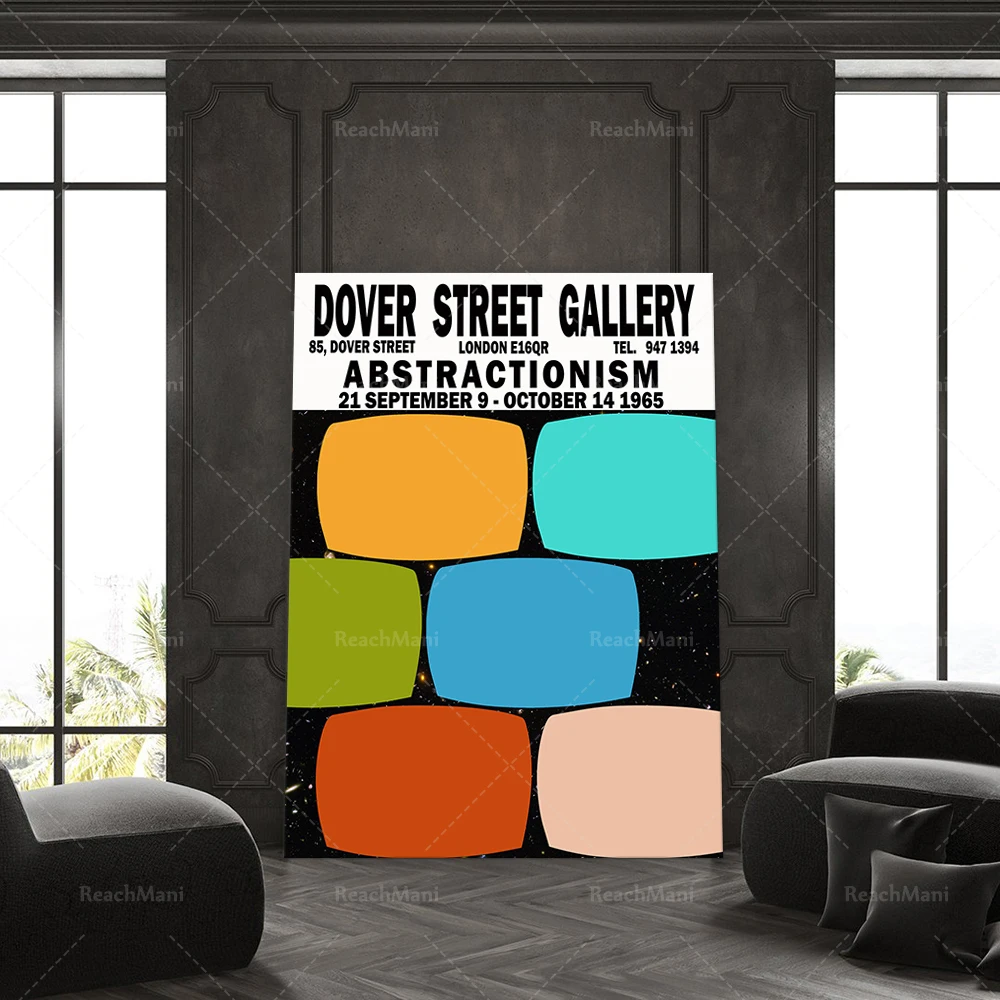 Abstract Exhibition Poster London Art Gallery Exhibition Print Wall Art