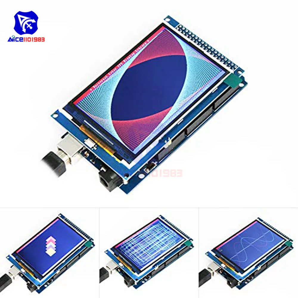 diymore 3.5 inch 480x320 IPS TFT LCD Display Module ILI9486/ILI9488 Driver 36Pins SPI Interface for Arduino Mega2560 5V/3.3V