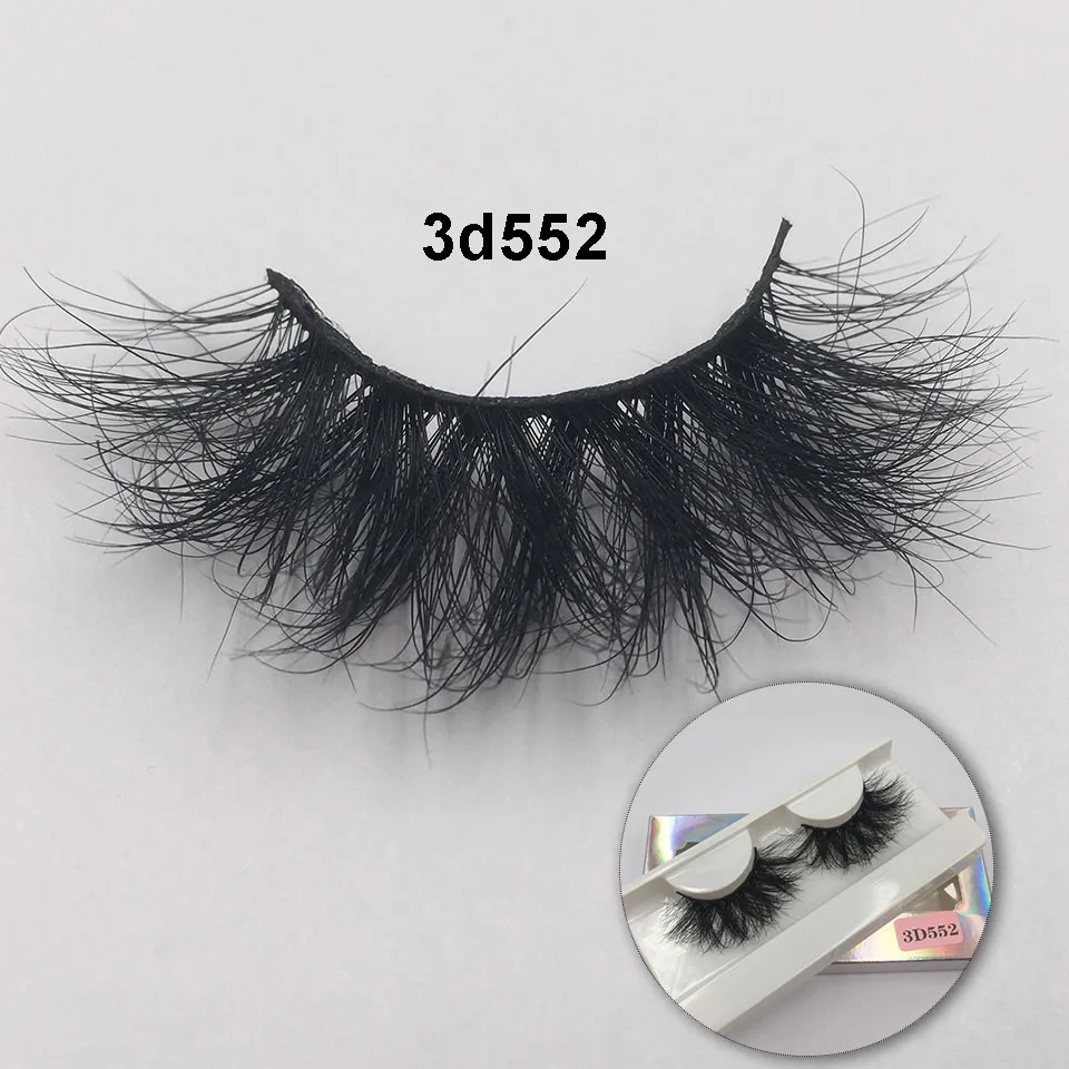 RED SIREN Fluffy Mink Lashes 3d525 3d530 Messy Wispy Natural Eyelashes Hamdmade Real 3D Mink Eyelashes Makeup False Lashes