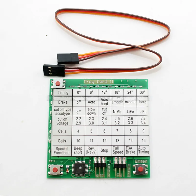 GARTT YPG, hobbyking YEP ESC programming card Setting card Helicopter ESC programming card