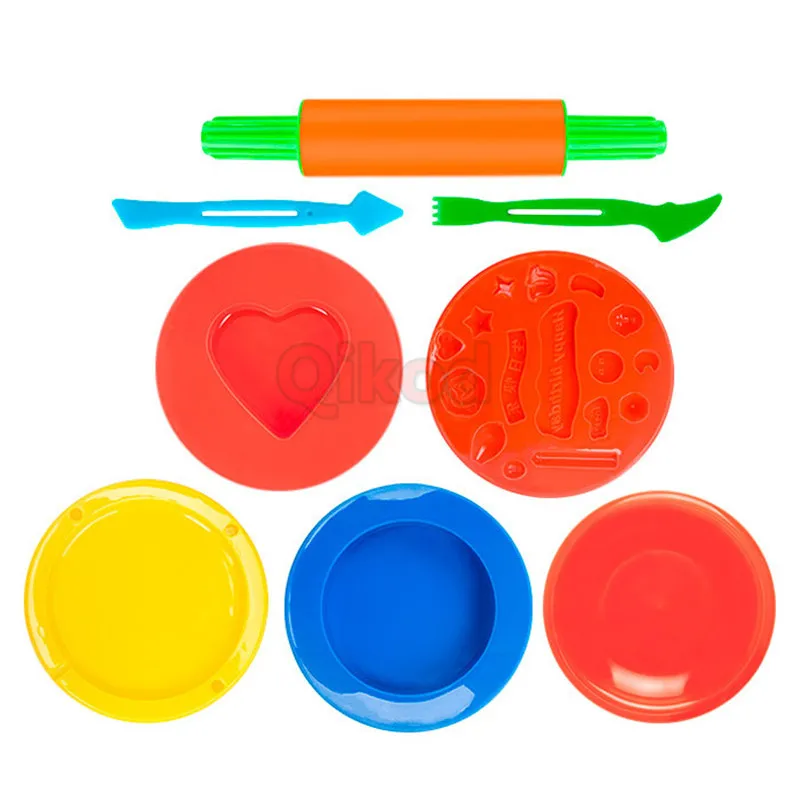 New Educational Plasticine Mold Modeling Clay Kit Slime Toys For Child Plastic Play Dough Tools Sets DIY Kid Cutters Moulds Toys