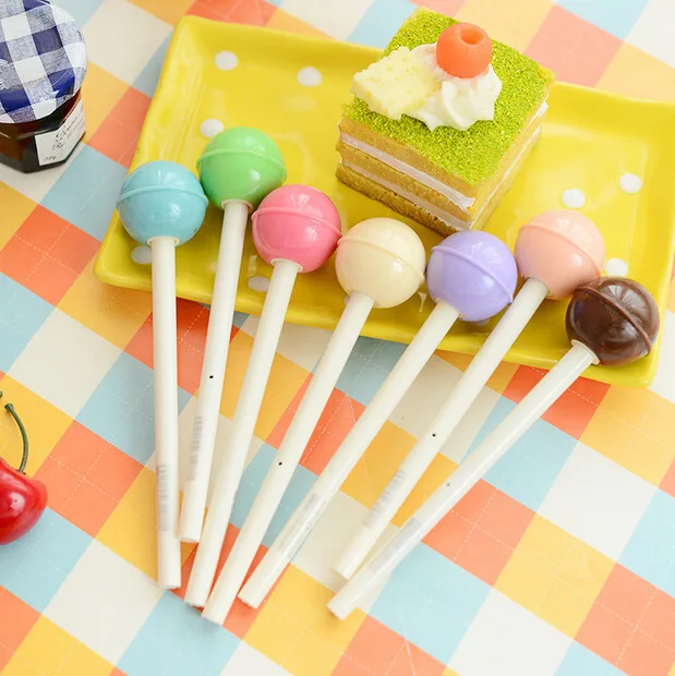 

30pcs silently loves the same paragraph Korea stationery wholesale colorful lollipop gel pen creative cute pen fun pen