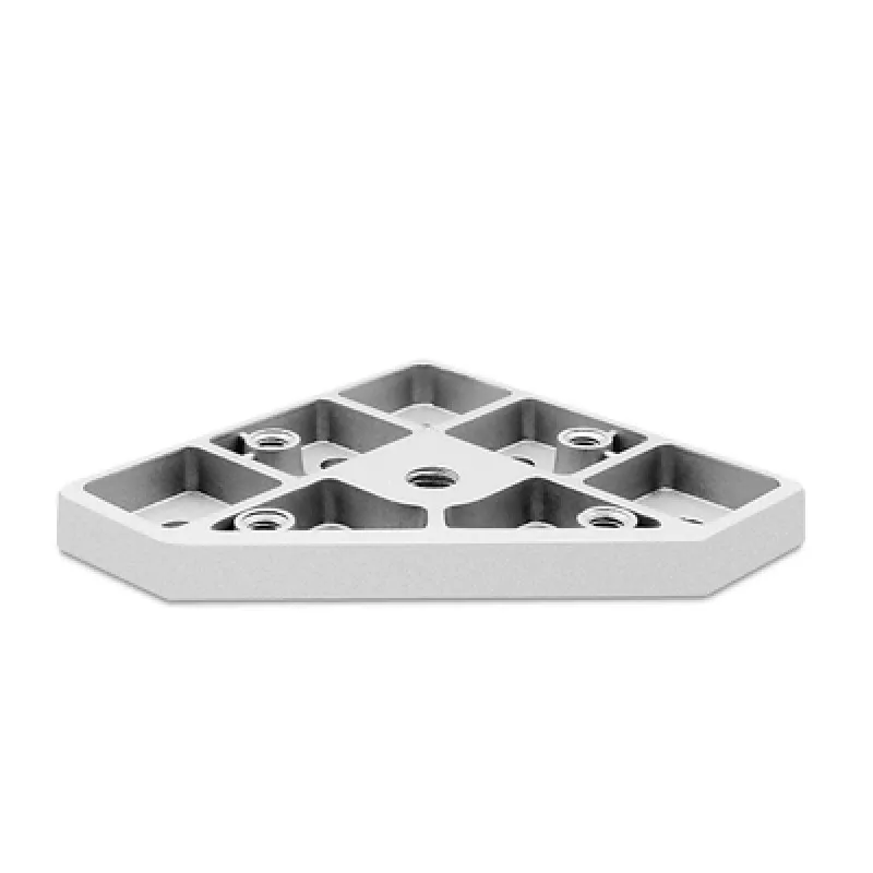 Industrial aluminum triangle end face connecting plate 4040 profile foot connecting piece