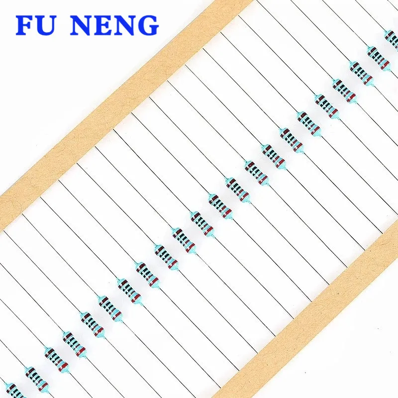 100 stücke 2,2 ohm 1/4W 2,2 R Metall film widerstand 1%