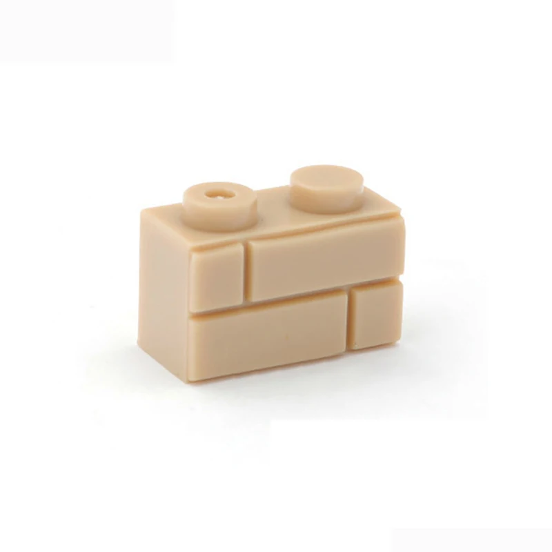 400 Stück DIY Bausteine Wandfiguren Ziegel 1x2 Punkte pädagogisches kreatives Spielzeug für Kinder Größe kompatibel mit 98283