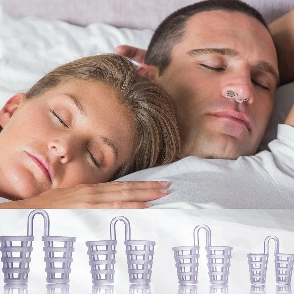 4 teile/schachtel Anti-Snore Werkzeug Stop Schnarchen Nase Vent Silikon Komfortable Besser Nase Atem Nasen Dilatatoren Anti-Schnarchen