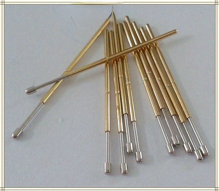 100Pcs PL75-D2 Bald Head 1MM Elastic Probe 1.3MM Round Head Test Needle 75MIL Pogo Pin 33 Long Ball Head