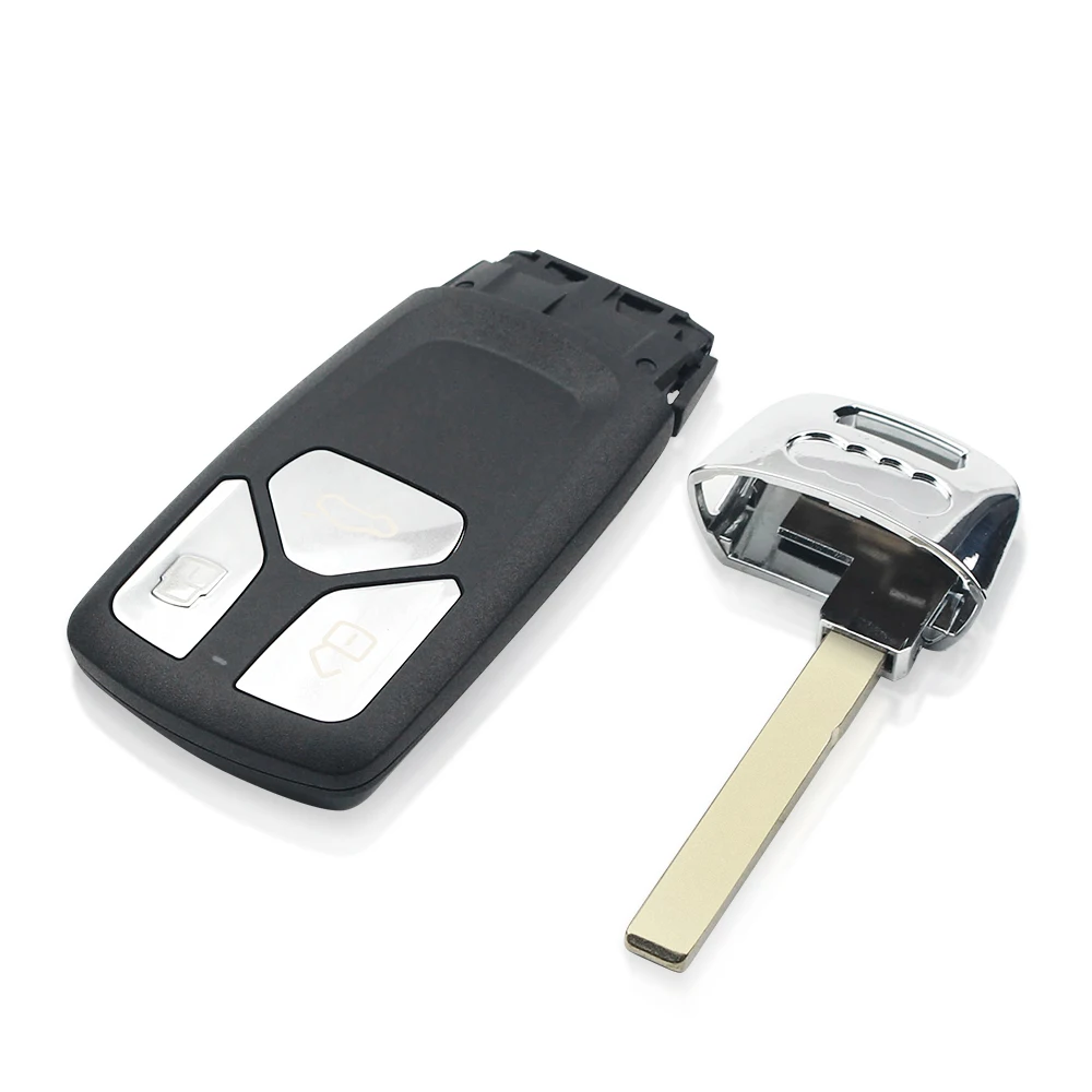 KEYYOU Remote Car Key Shell For Audi TT A4 A5 S4 S5 Q7 SQ7 2017 2018 Replacement 3 3+1Button Case Cover Accessories