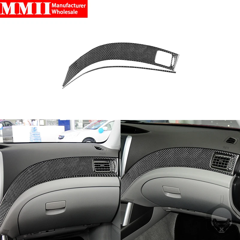 

MMII Carbon Fiber Car Accessories For Subaru Impreza 2009-2011 Car Copilot Panel Interior Trim Strip Cover Decoration Sticker