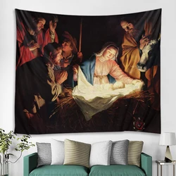 World famous paintings decorative tapestry Jesus God decorative tapestry bedroom living room decoration mandala Bohemian hippie