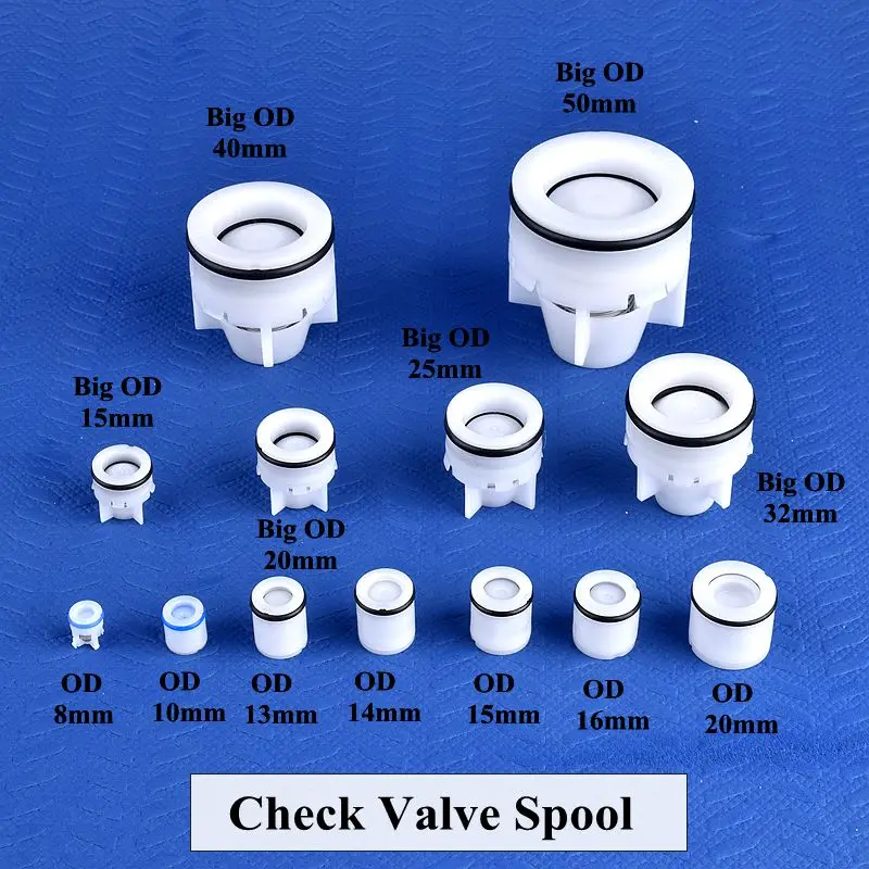 2 ~ 20 sztuk średnica zewnętrzna 8 ~ 50mm wewnętrzna wtyczka sprawdź zawór Element uzdatniania wody nie-zawór zwrotny szpuli 304 ze stali