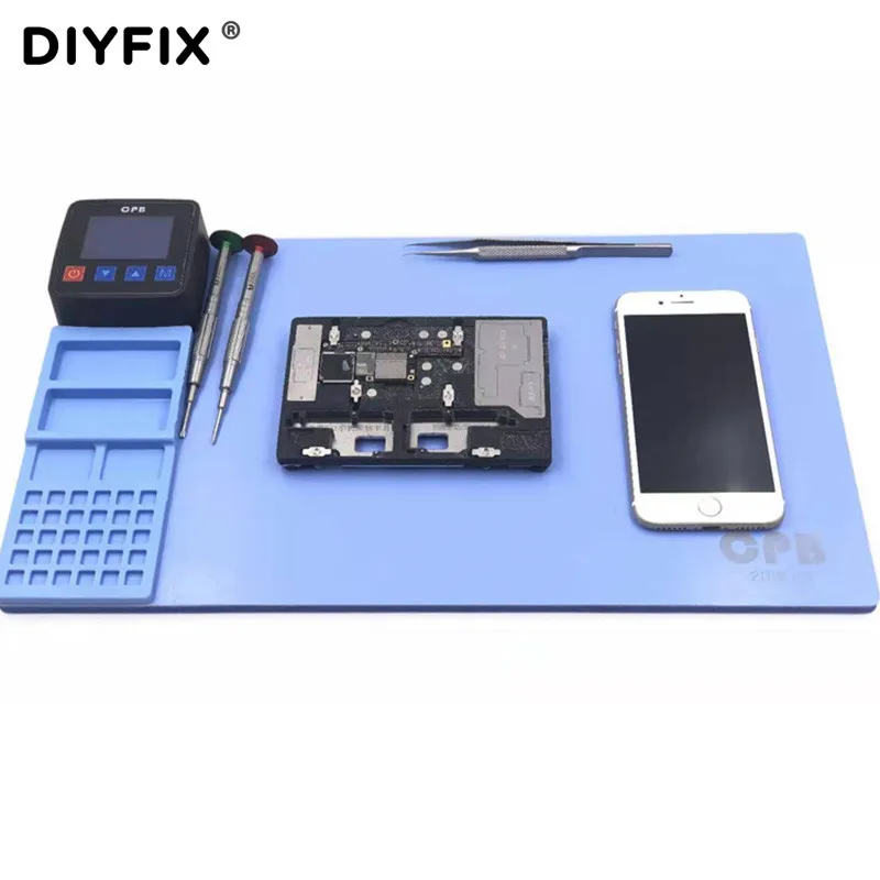 DIYFIX-almohadilla calefactora Universal CPB Mini 110V/220V para iPad, iPhone, Samsung, separador de pantalla LCD, herramienta de reparación