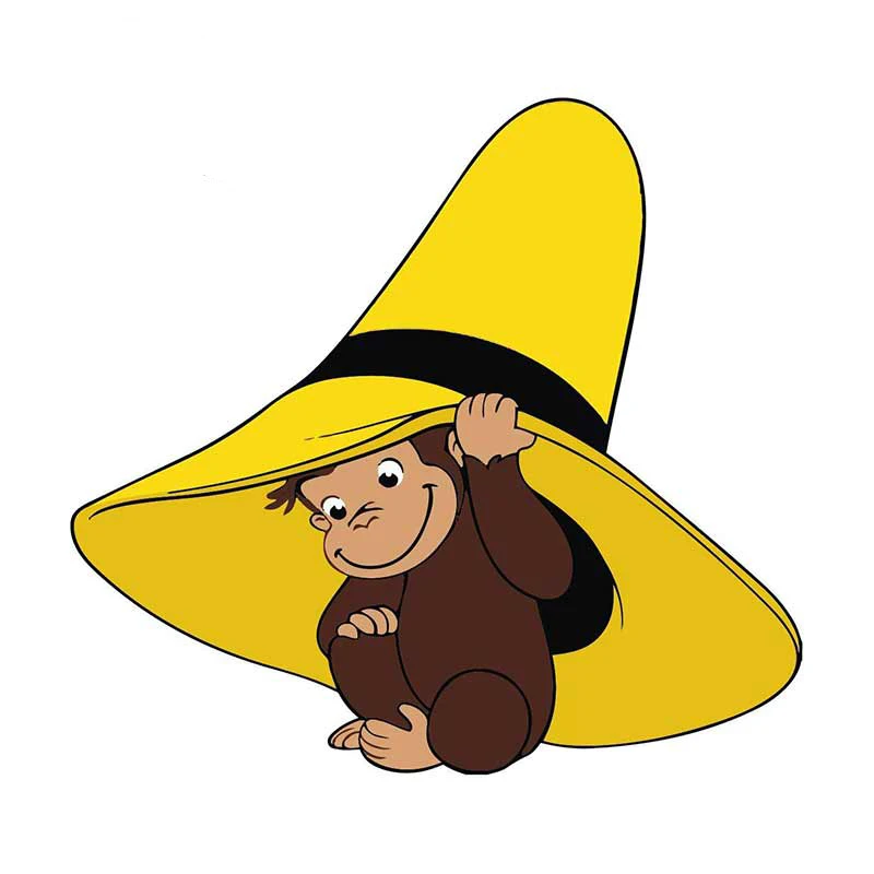 

Monkey George Decal Car Sticker Windshield Bumper Motorcycle Helmet Decal High Quality KK Vinyl Cover Scratches Waterproof PVC