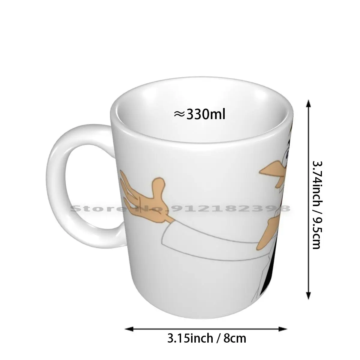 Dr. Doofenshmirtz Laughing Ceramic Mugs Coffee Cups Milk Tea Mug Dr Doofenshmirtz Doof Perry The Evil Doofenshmirtz Evil