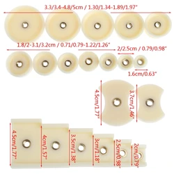 20 Pcs Watch Back Press Fitting Dies Repair Round Rectangular L4ME