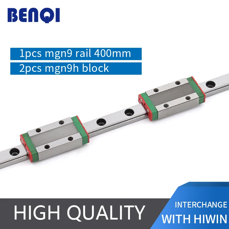 miniature linear guide MGN9H 2pcs block + rail L400mm