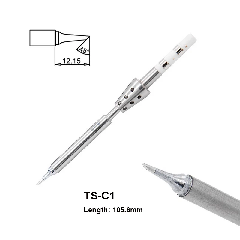 Original TS-C1 TS-ILS TS101 TS100 PINE64 Replacement Soldering Iron Tips Cartridges Wedling Station Adjustable Temperature Tool